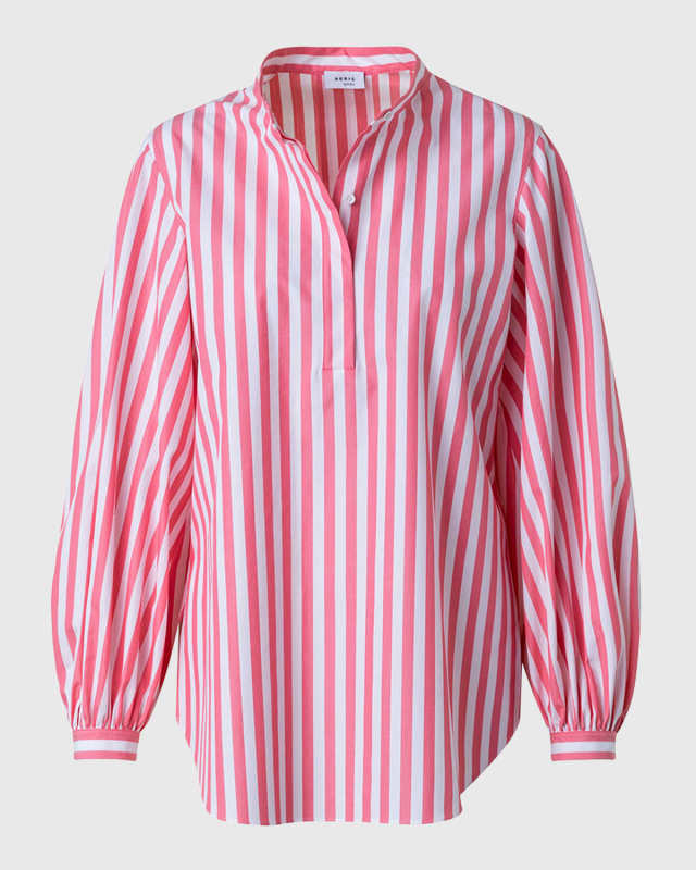 Kodak Striped Cotton Polo Blouse